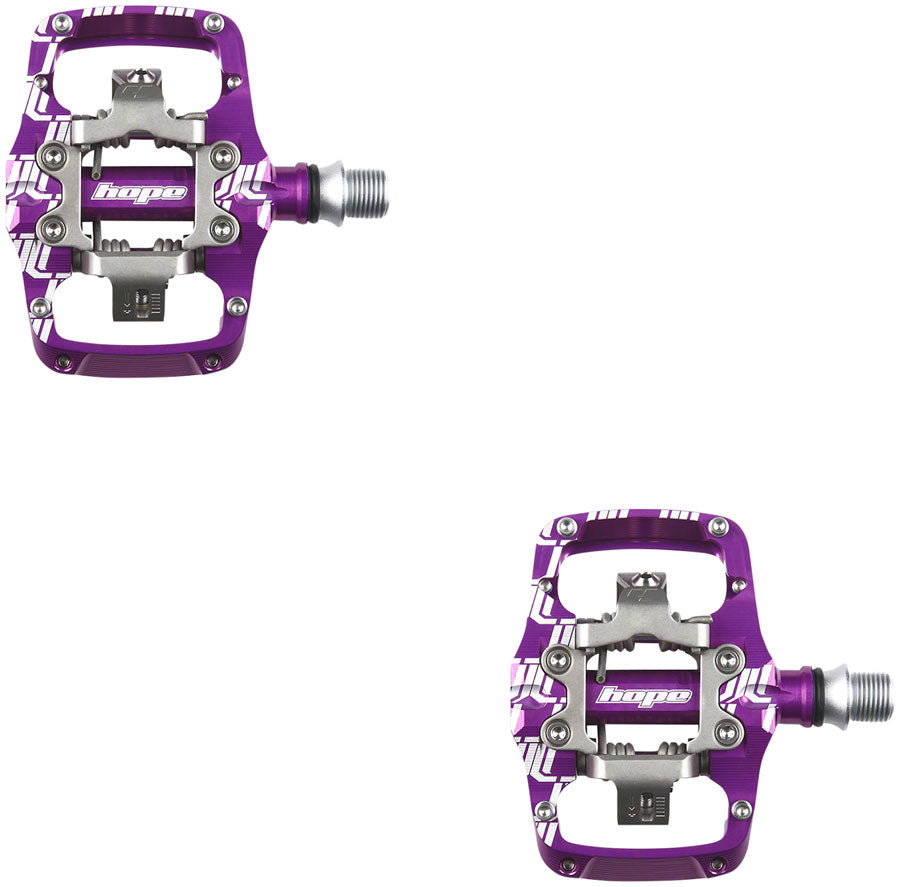 Hope TC Union Clip Pedal - Dual Sided Clipless with Platform, 9/16", Purple MPN: PDUTCPU Pedals TC Union Clip Pedal