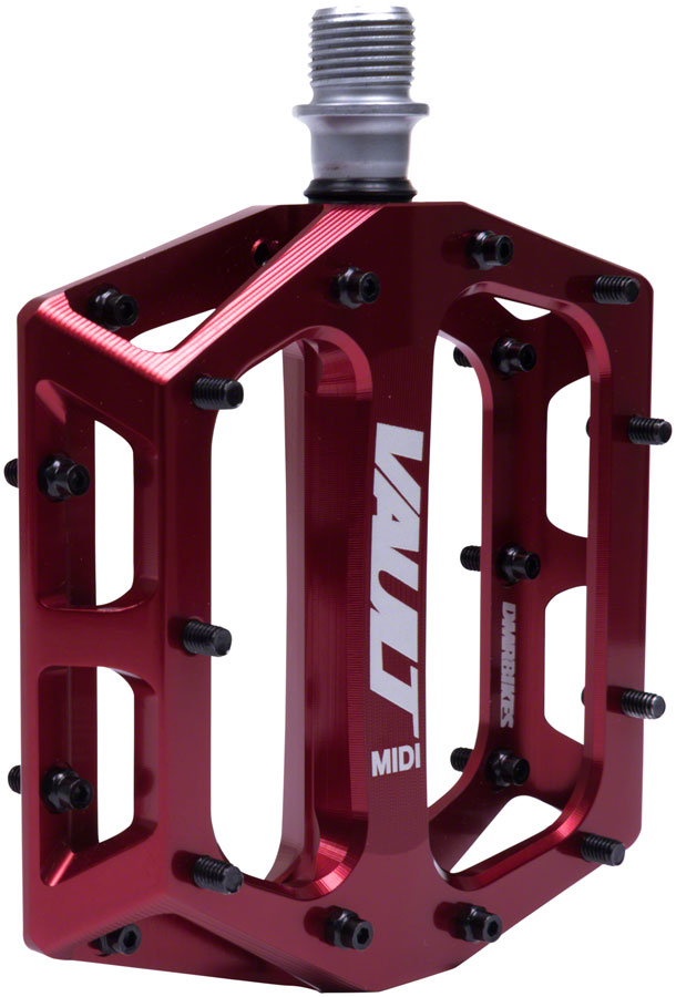 DMR Vault MIDI Pedals - Platform, Aluminum, 9/16", Deep Red - Pedals - Vault MIDI Pedals