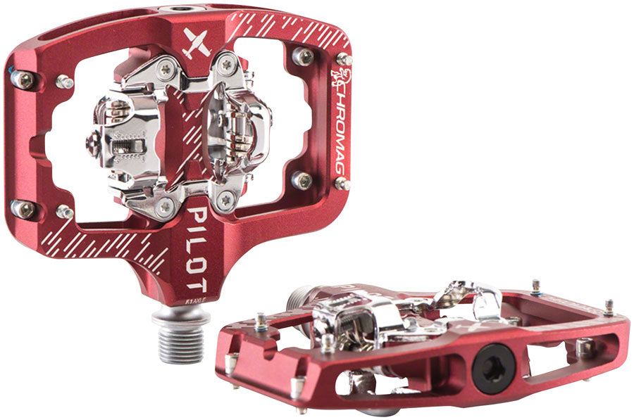 Chromag Pilot Pedals - Dual Sided Clipless, 9/16", Red, Regular MPN: 180-003-008 UPC: 826974040763 Pedals Pilot Pedals