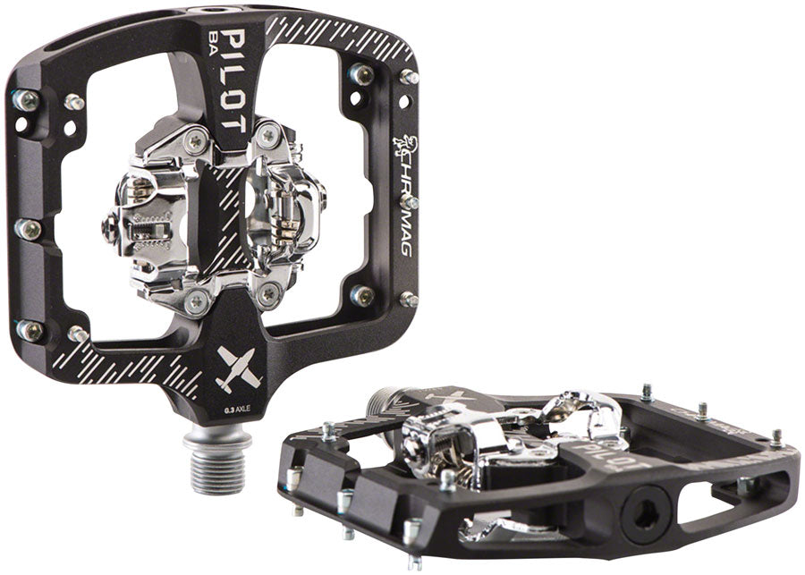 Chromag Pilot BA Pedals - Dual Sided Clipless, 9/16", Black, Wide MPN: 180-003-001 UPC: 826974040695 Pedals Pilot BA Pedals