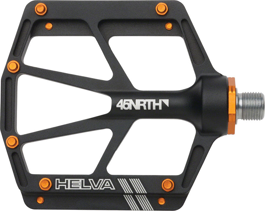 45NRTH Helva Pedals - Platform, Aluminum, 9/16", Black MPN: HELVA12 JY-005 UPC: 708752084414 Pedals Helva Pedals
