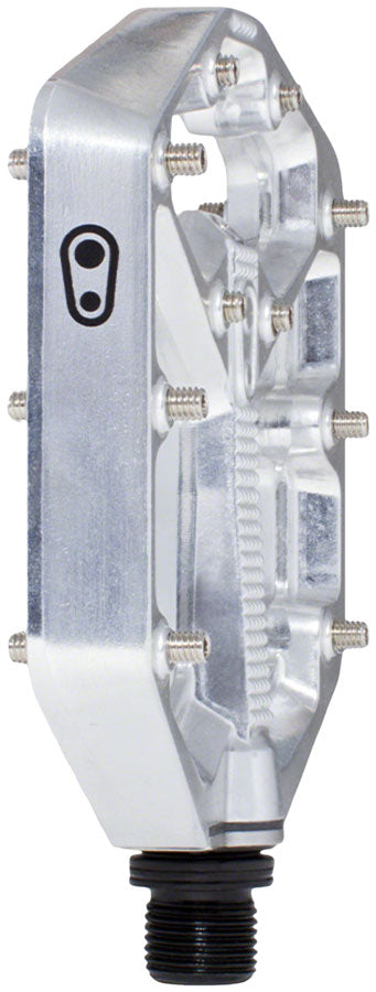 Crank Brothers Stamp 7 Pedals - Platform, Aluminum, 9/16", High Polish Silver, Small - Pedals - Stamp 7 Pedals