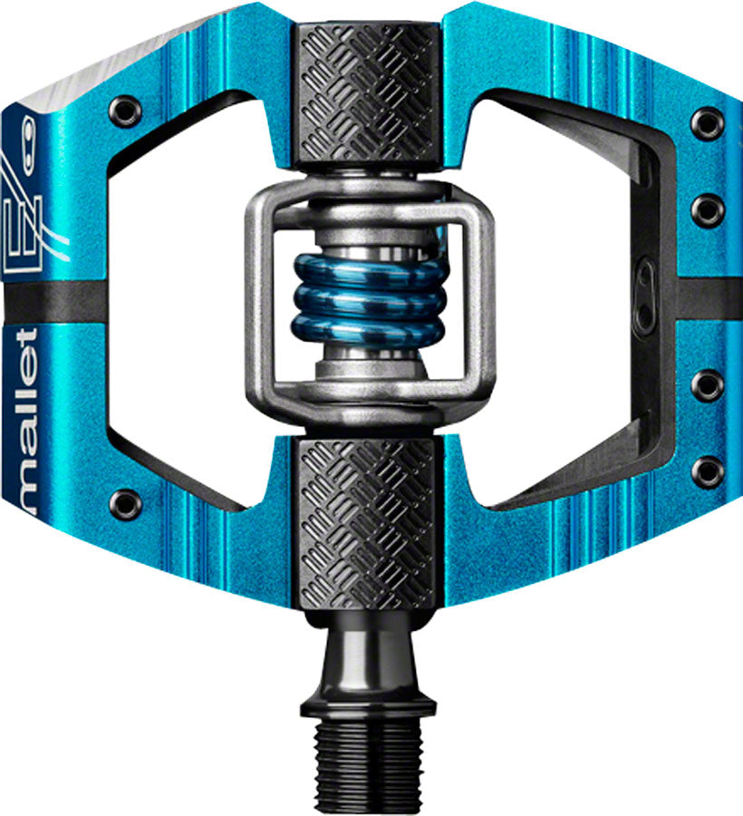 Crank Brothers Mallet Enduro Pedals - Dual Sided Clipless with Platform, Aluminum, 9/16", Blue MPN: 15991 UPC: 641300159915 Pedals Mallet E Pedals