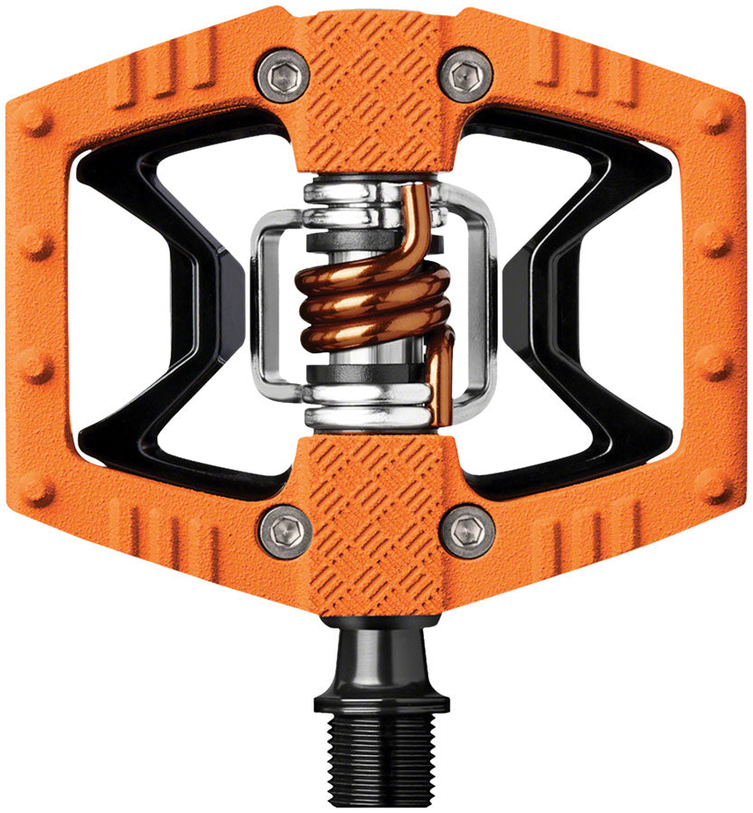 Crank Brothers Double Shot 2 Pedals - Single Side Clipless with Platform, Aluminum, 9/16", Orange MPN: 16007 UPC: 641300160072 Pedals Double Shot 2 Pedals