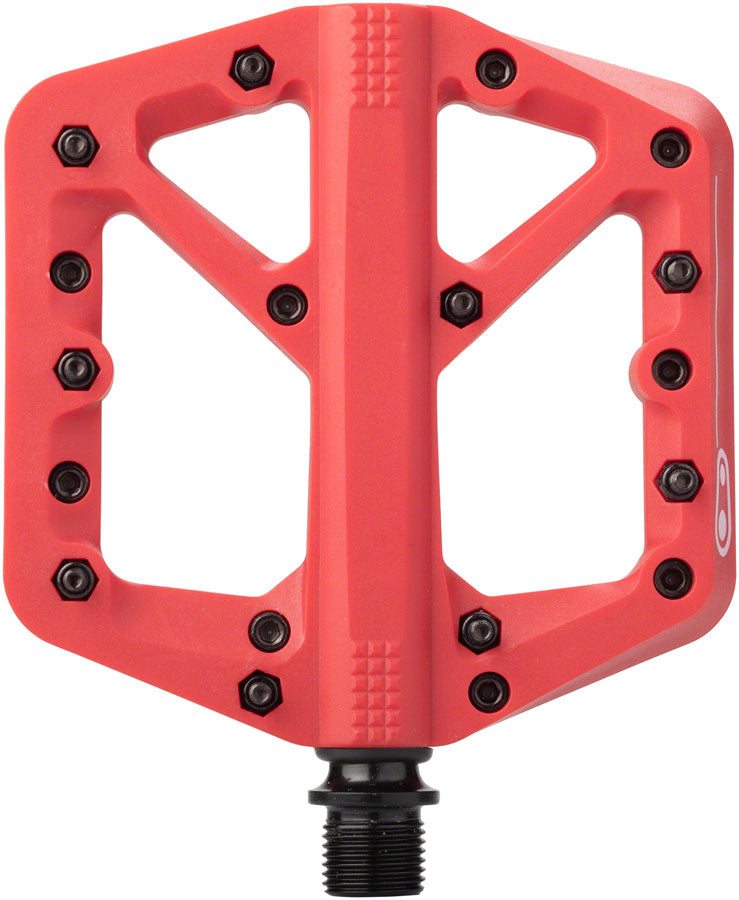 Crank Brothers Stamp 1 Pedals - Platform, Composite, 9/16", Red, Small - Pedals - Stamp 1 Pedals