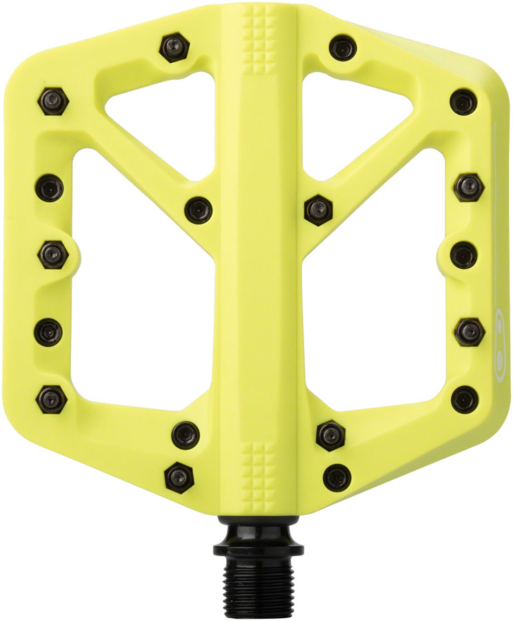 Crank Brothers Stamp 1 Pedals - Platform, Composite, 9/16", Citron, Small - Pedals - Stamp 1 Pedals