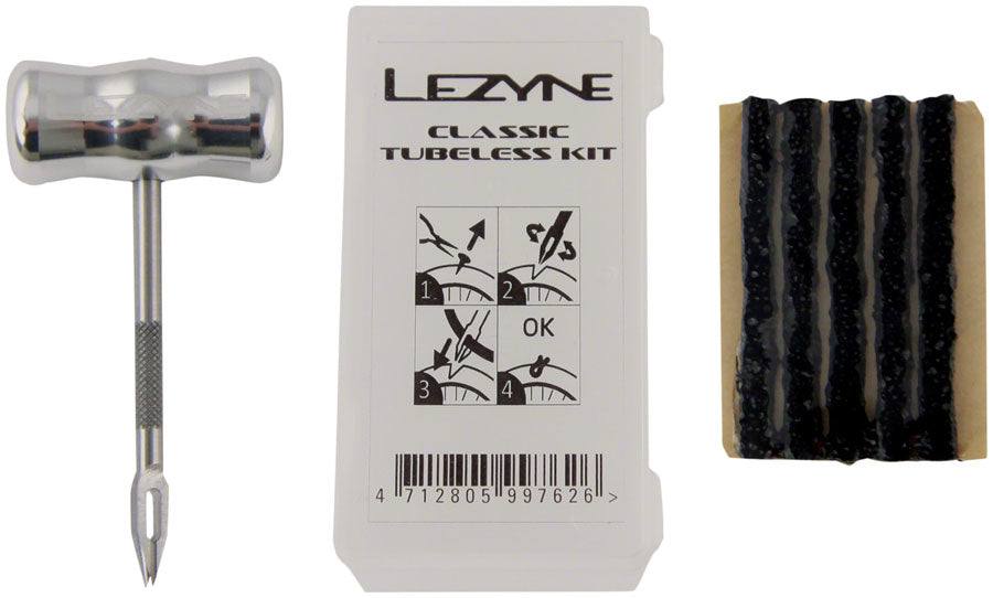 Lezyne Classic Tubeless Tire Plug Kit MPN: 1-PK-CTBLS-V106 Tubeless Patch Kit Classic Tubeless Patch Kit