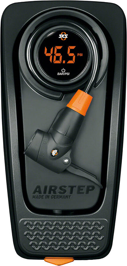 SKS Airstep Digital Foot Pump - 102 psi, Black - Floor Pump - Airstep Foot Pump