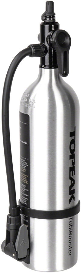 Topeak TubiBooster X 2-in-1 Tubeless Tire Charger - CO2 and Pressurized Cartridge - TubiBooster