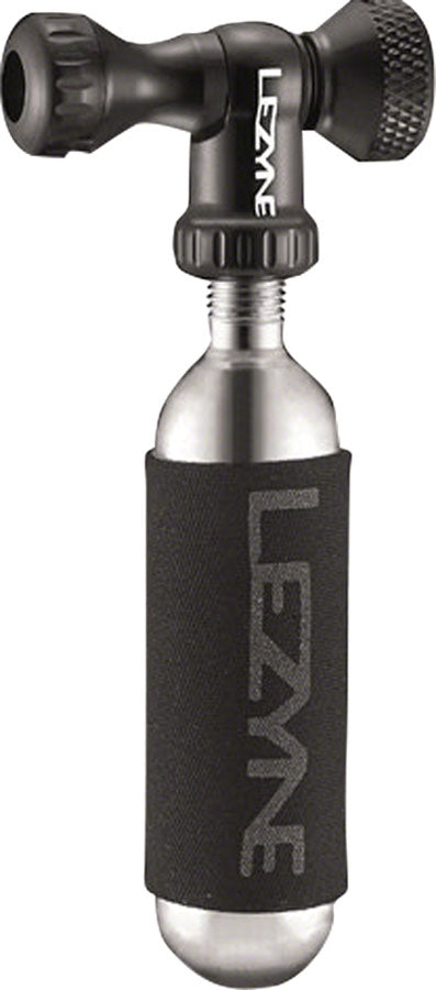 Lezyne Control Drive C0-2 Inflator, Slip-fit Shcrader/Presta, includes 16g cartridge with Neoprene Sleeve: Black MPN: 1-C2-CTRLDR-V104 CO2 and Pressurized Inflation Device Control Drive