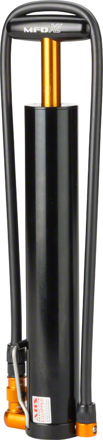 Lezyne Micro Floor Drive XL Large Volume 35psi Handpump- with Foot Peg, Black - Frame Pump - Micro Floor Drive XL Pump