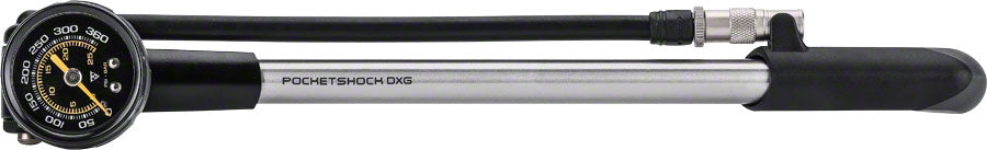 Topeak Pocketshock DXG XL Pump: Black/Silver MPN: TPSDXG-XL UPC: 883466016316 Shock Pump Pocket Shock DXG Pump