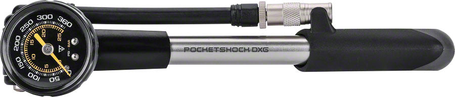 Topeak Pocketshock DXG Pump: Black/Silver MPN: TPSDXG-1 UPC: 883466016507 Shock Pump Pocket Shock DXG Pump