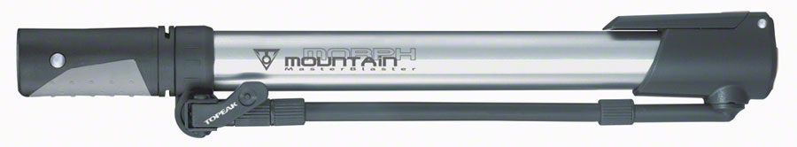 Topeak Mountain Morph Mini Pump - 160psi, Silver/Black