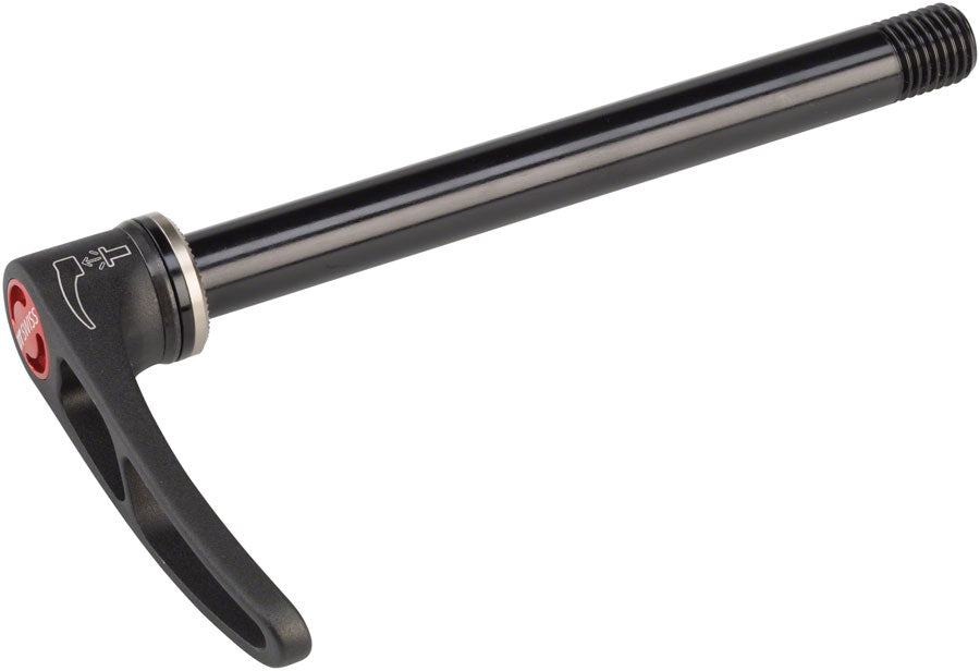 DT Swiss RWS MTB Front Thru Axle - 12 x 100mm, Overall Length 121mm, M12 x 1.5mm Thread Pitch, Flat Washer, Plug-in