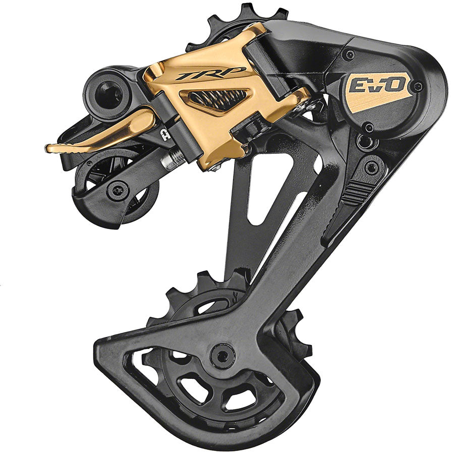 TRP RD-M9050-L EVO12 Rear Derailleur - 12-Speed, Long Cage, 52t Max, Clutched, Carbon Outer Cage, Black/Gold MPN: ABRD000013 Rear Derailleur RD-M9050 EVO 12-Speed Rear Derailleur