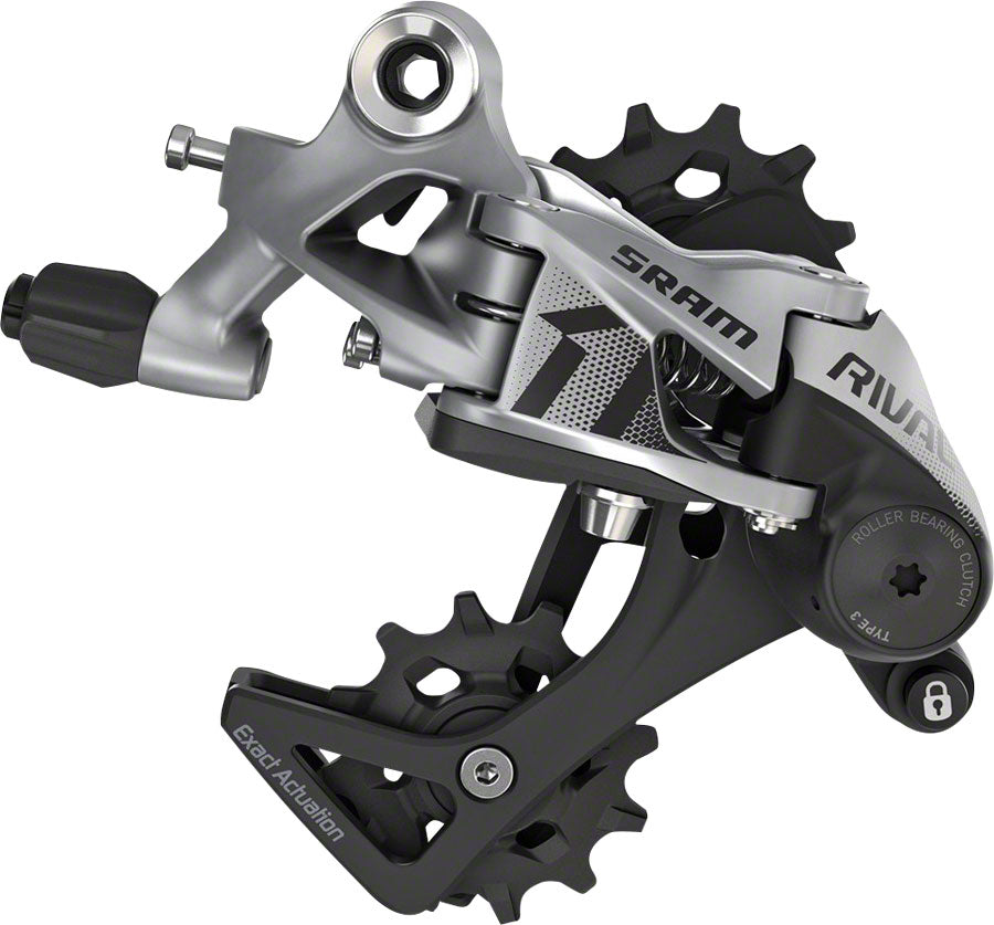 SRAM Rival 1 Rear Derailleur - 11 Speed, Medium Cage, Black/Silver MPN: 00.7518.113.000 UPC: 710845807862 Rear Derailleur Rival 1 Rear Derailleur