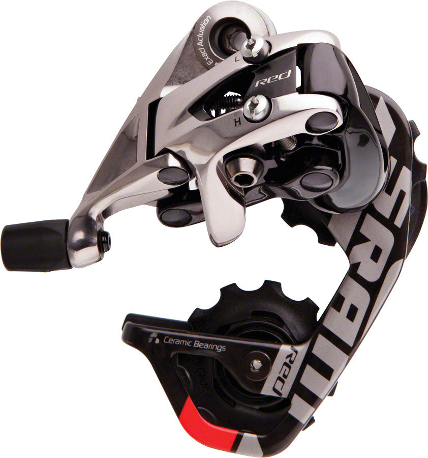 SRAM Red Rear Derailleur 10 Speed Short Cage Black Silver Rear Worldwide Cyclery