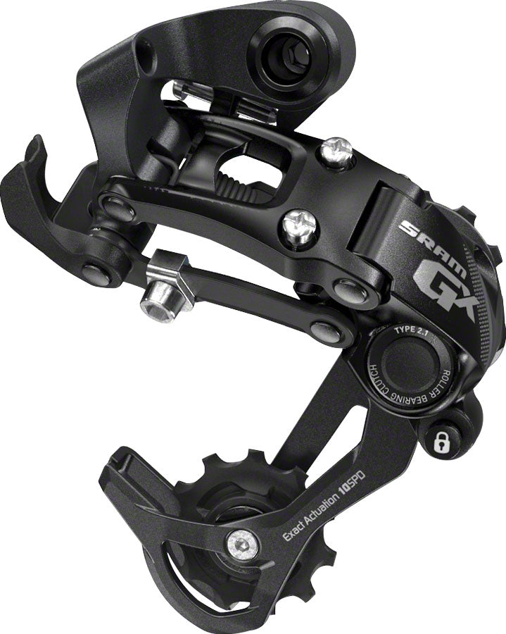 SRAM GX Type 2.1 10-Speed Long Cage Rear Derailleur Black Clutch 10sp