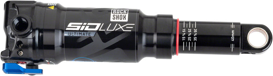 RockShox SIDLuxe Ultimate RL Rear Shock - 165 x 40mm, SoloAir, 1 Token, Medium Reb/Comp, 430lb L/O Force, Trunnion /