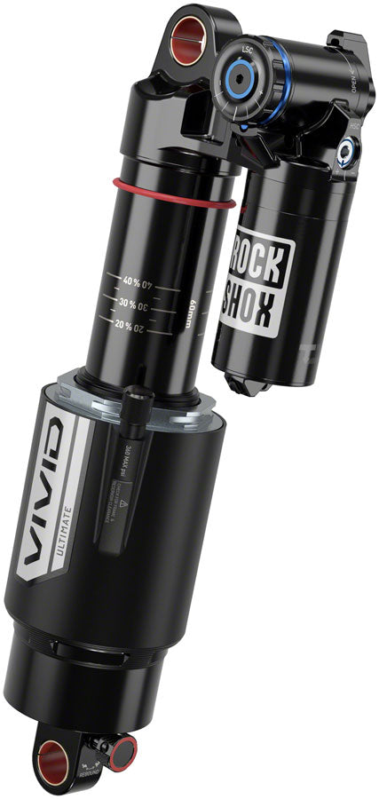 RockShox Vivid Ultimate RC2T Rear Shock - 230 x 62.5 mm, Vivid Air, 3 Tokens, Reb25/Comp34, L/O4, Std, 10x20, C1, MPN: 00.4118.421.035 UPC: 710845897559 Rear Shock Vivid Ultimate RC2T Rear Shock