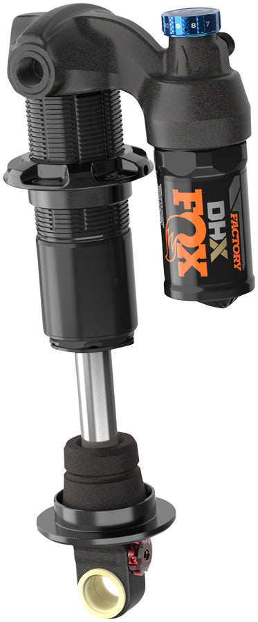 FOX DHX Factory Rear Shock - Trunnion Metric, 205 x 62.5 mm, 2-Position Lever, Hard Chrome Coat