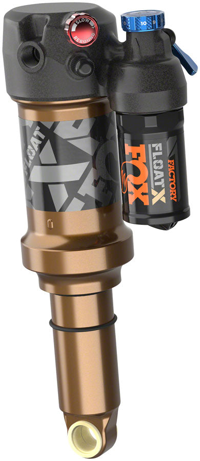 FOX FLOAT X Factory Rear Shock - Trunnion Metric, 205 x 62.5 mm, EVOL LV, 2-Position Lever, Kashima Coat MPN: 979-01-096 UPC: 821973478616 Rear Shock Float X Factory Rear Shock