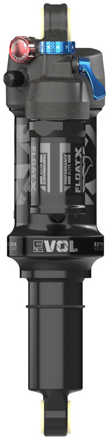 FOX FLOAT X Performance Elite Rear Shock - Metric, 230 x 65 mm, EVOL LV, 2-Position Lever, Black Anodized MPN: 979-01-099 UPC: 821973478524 Rear Shock Float X Performance Elite Rear Shock