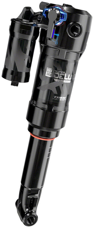 RockShox Super Deluxe Thru Shaft RCT Rear Shock - 230 x 62.5mm, Medium Reb/Comp, 380lb L/O Force, Trunnion, C1 MPN: 00.4118.312.001 UPC: 710845855788 Rear Shock Super Deluxe Thru Shaft RCT Rear Shock