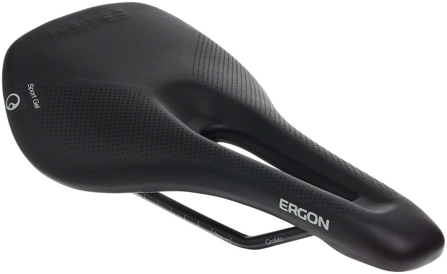 Ergon SR Sport Gel Saddle and Tape - Chromoly, Black, Women's, Medium/Large
