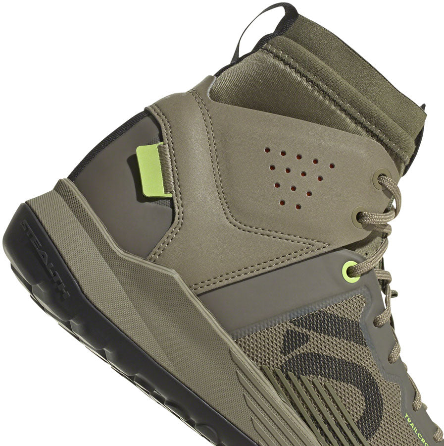 Five Ten Trailcross Mid Pro Flat Shoes - Men's, Orbit Green/Core Black/Pulse Lime, 9.5 - Flat Shoe - Trailcross Mid Pro Flat Shoe - Men's, Orbit Green/Core Black/Pulse Lime