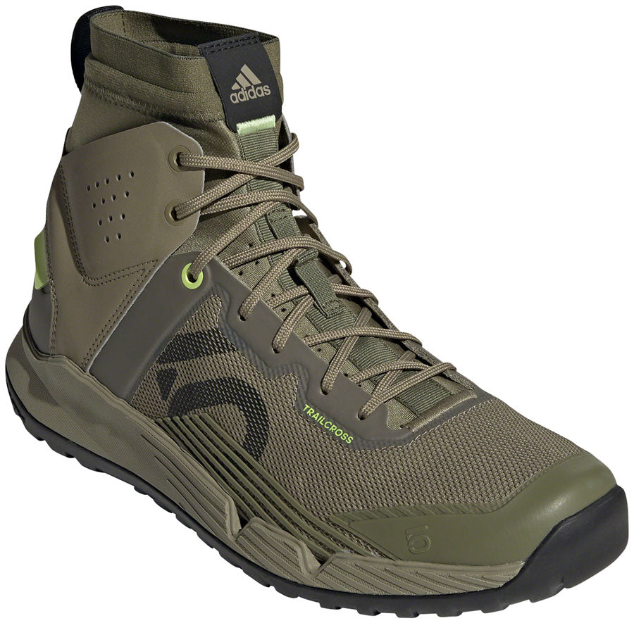 Five Ten Trailcross Mid Pro Flat Shoes - Men's, Orbit Green/Core Black/Pulse Lime, 8
