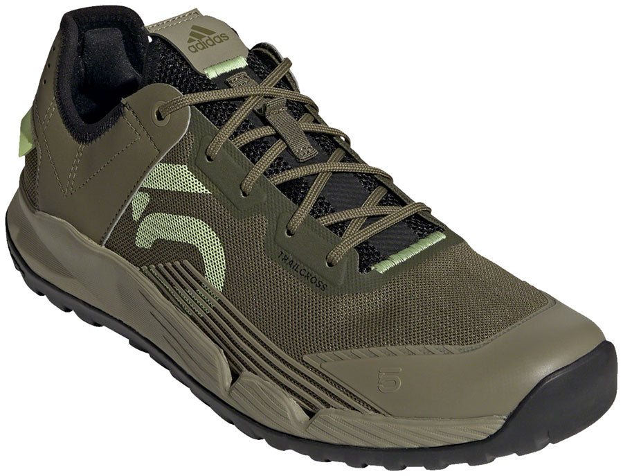 Five Ten Trailcross LT Flat Shoes - Men's, Focus Olive/Pulse Lime/Orbit Green, 10
