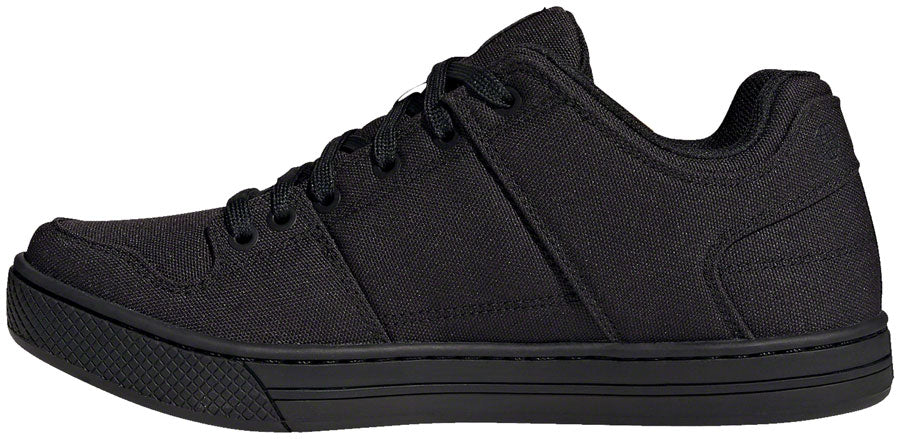 Five Ten Freerider Canvas Flat Shoes - Men's, Core Black/DGH Solid Gray/Gray Five, 8.5 - Flat Shoe - Freerider Canvas Flat Shoe - Men's, Core Black/DGH Solid Grey/Grey Five