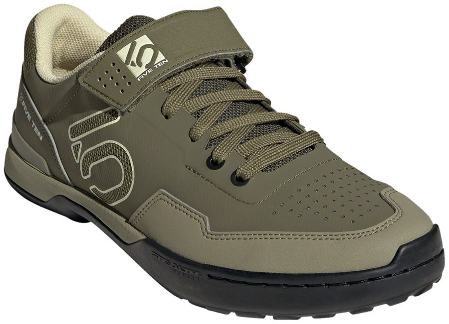 Five Ten Kestrel Lace Mountain Clipless Shoes - Men's, Focus Olive/Sandy Beige/Orbit Green, 9.5