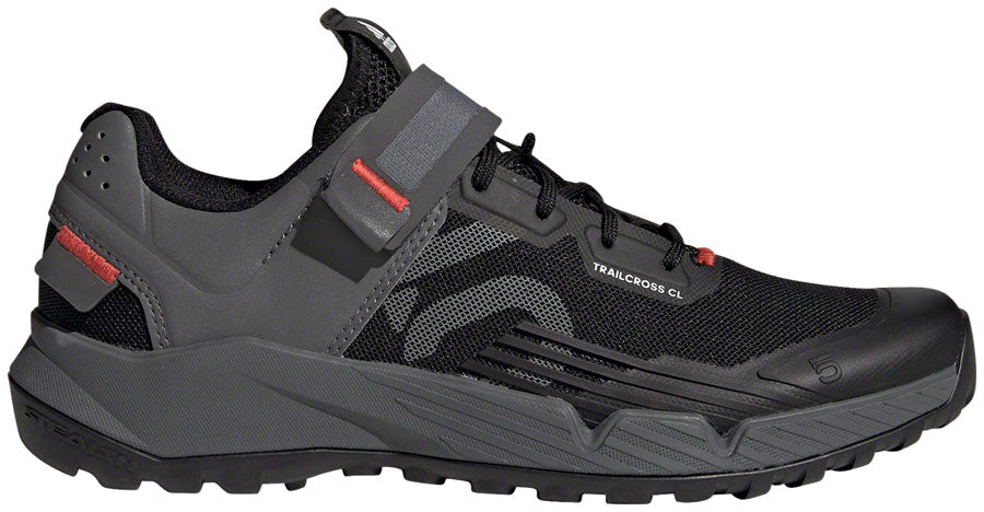Five Ten Trailcross Mountain Clipless Shoes - Women's, Core Black/Gray Three/Red, 10 - Mountain Shoes - Trailcross Clip-In Shoe - Women's, Core Black/Grey Three/Red