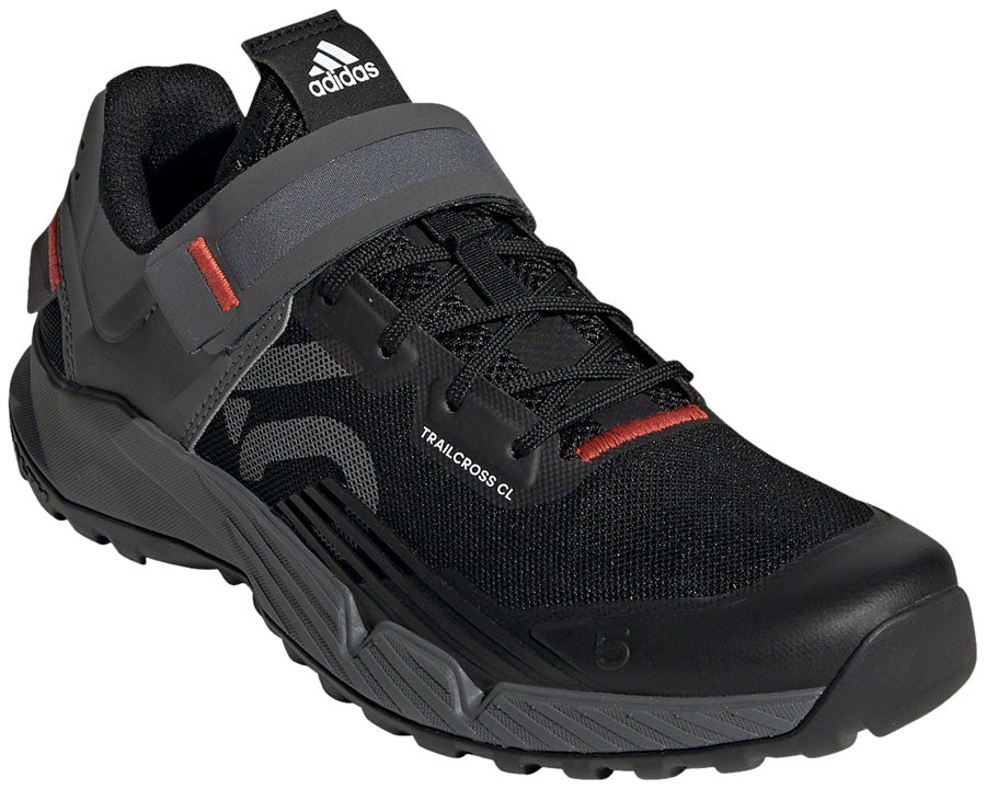 Five Ten Trailcross Mountain Clipless Shoes - Women's, Core Black/Gray Three/Red, 7.5 MPN: GZ9840-7- UPC: 195734377549 Mountain Shoes Trailcross Clip-In Shoe - Women's, Core Black/Grey Three/Red