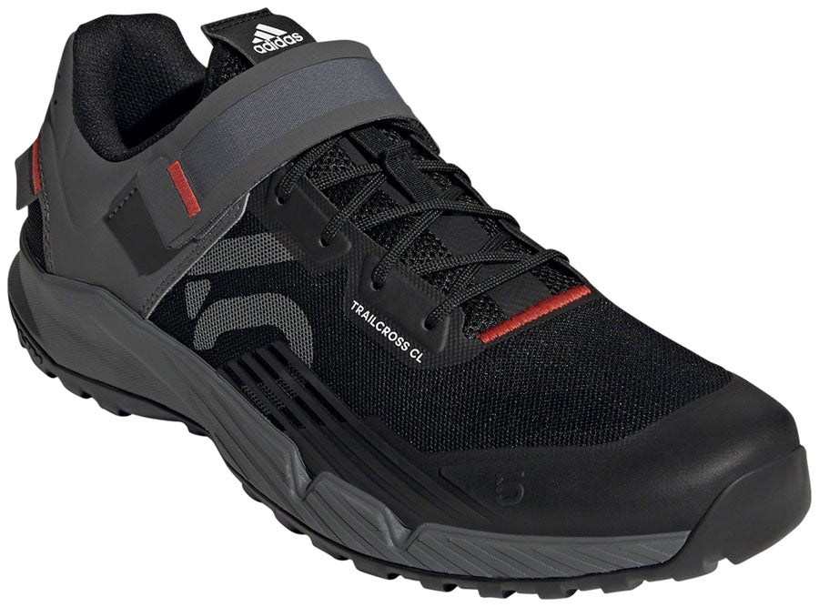 Five Ten Trailcross Mountain Clipless Shoes - Men's, Core Black/Gray Three/Red, 12 MPN: GZ9848-12 UPC: 195734362255 Mountain Shoes Trailcross Clip-In Shoe - Men's, Core Black/Grey Three/Red