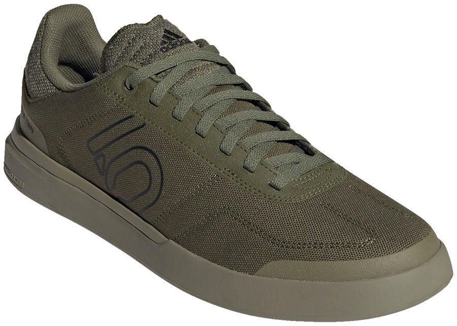 Five Ten Sleuth DLX Canvas Flat Shoes - Men's, Focus Olive/Core Black/Pulse Lime, 8.5