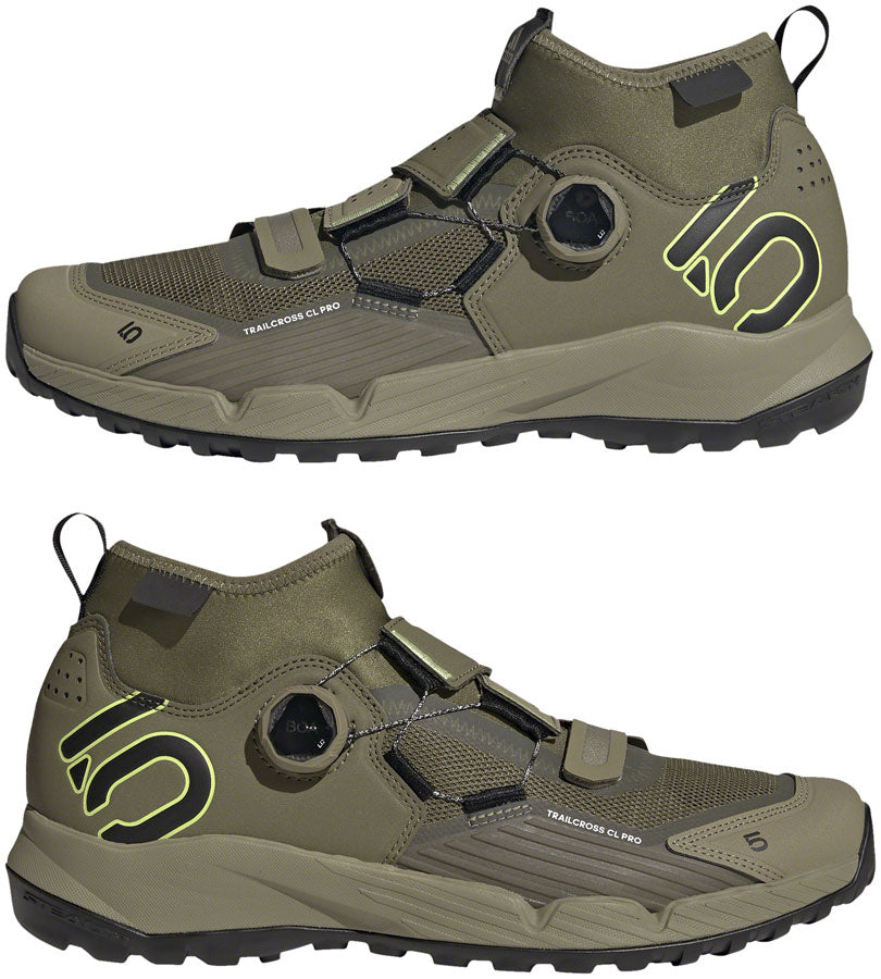 Five Ten Trailcross Pro Mountain Clipless Shoes - Men's, Green/Black/Green, 10.5 - Mountain Shoes - Trailcross Pro Clipless Shoe