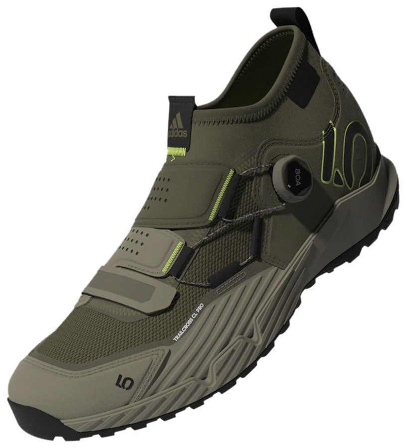 Five Ten Trailcross Pro Mountain Clipless Shoes - Men's, Green/Black/Green, 10
