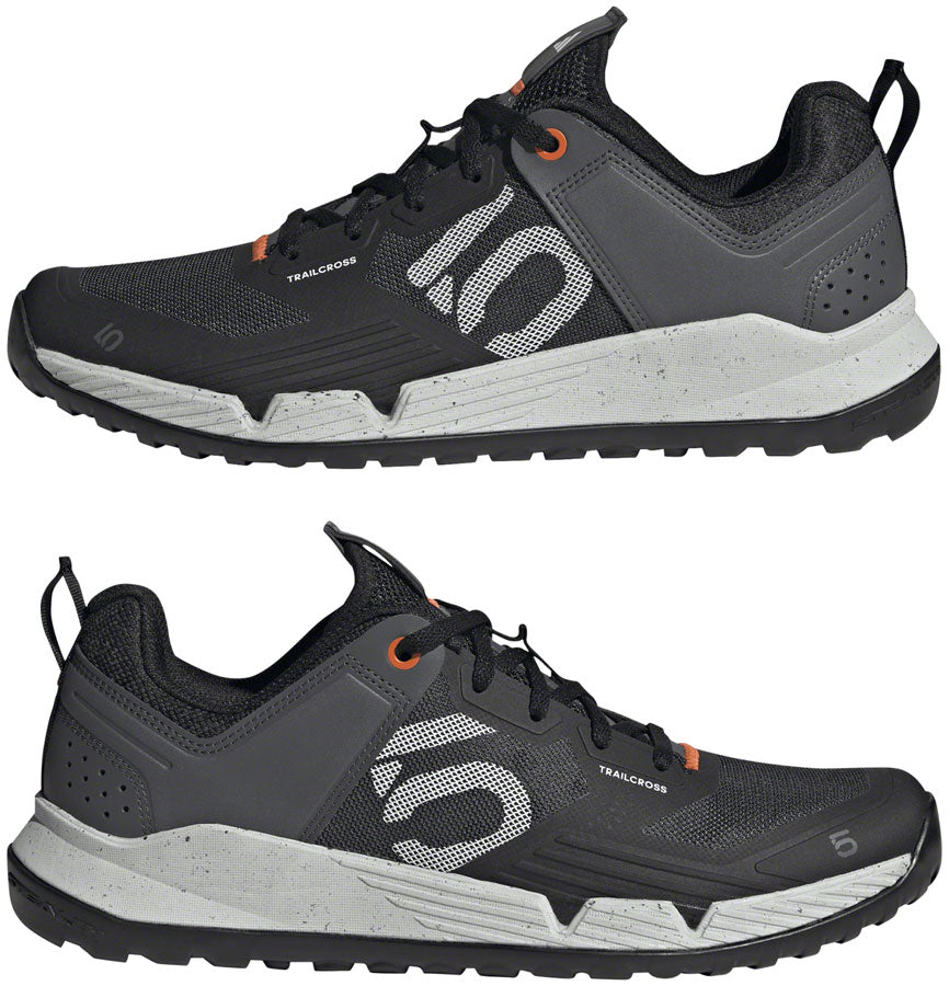 Five Ten Trailcross XT Flat Shoes - Men's, Core Black/Ftwr White/Gray Six, 12 - Flat Shoe - Trailcross XT Flat Shoe - Men's, Core Black/Ftwr White/Gray Six