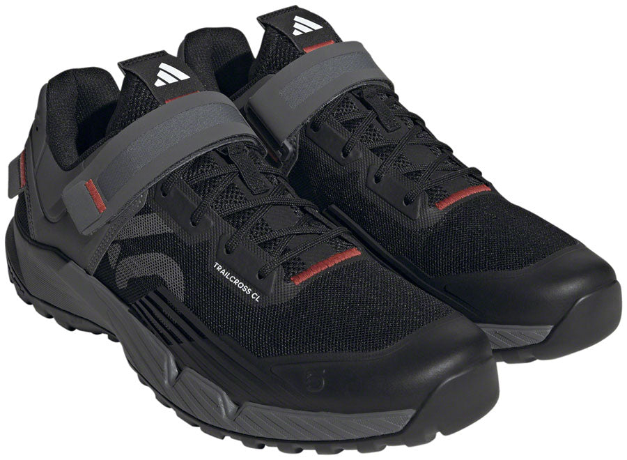 Five Ten Trailcross Mountain Clipless Shoes - Men's, Core Black/Gray Three/Red, 10.5