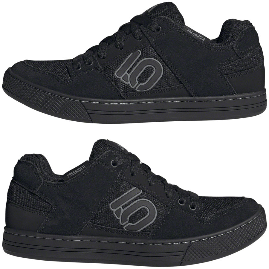 Five Ten Freerider Flat Shoes - Men's, Core Black/Gray Three/Core Black, 10.5 - Flat Shoe - Freerider Flat Shoe - Men's, Core Black/Gray Three/Core Black