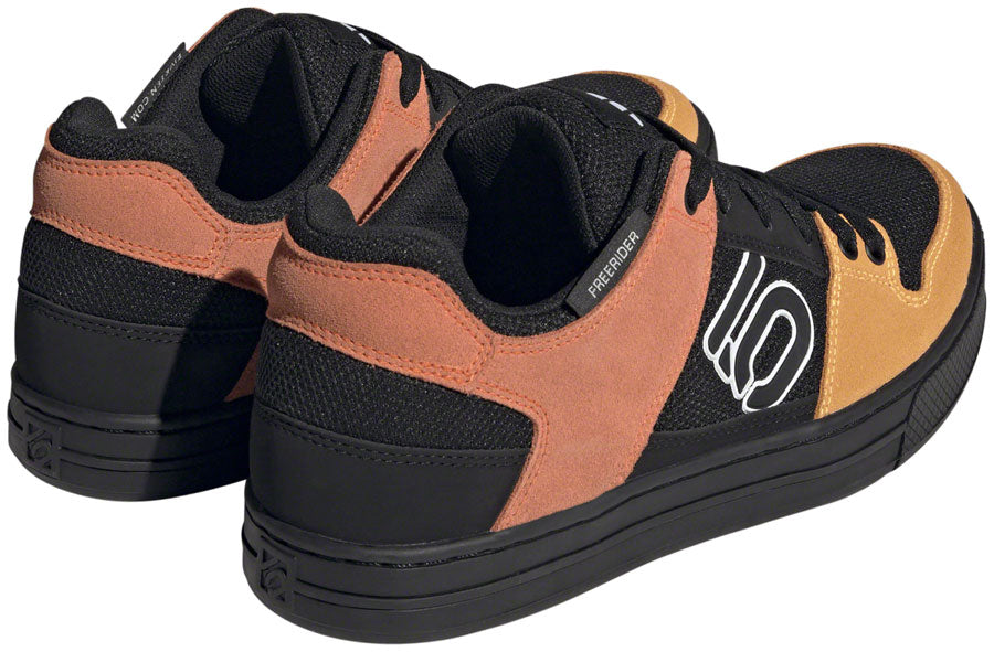 Five Ten Freerider Flat Shoes - Men's, Core Black/Ftwr White/Impact Orange, 12 - Flat Shoe - Freerider Flat Shoe - Men's, Core Black/Ftwr White/Impact Orange