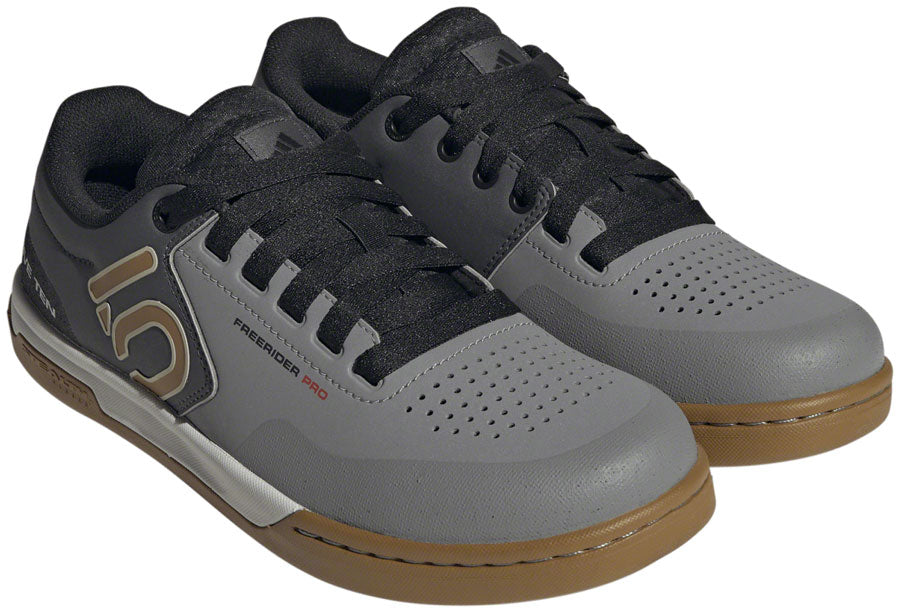 Five Ten Freerider Pro Flat Shoes - Men's, Gray Three/Bronze/Core Black, 10