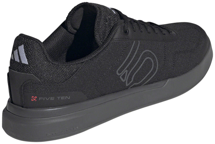 Five Ten Sleuth Deluxe Canvas Flat Shoes - Men's, Core Black/Gray Five/Ftwr White, 8 - Flat Shoe - Sleuth DLX Canvas Flat Shoe - Men's, Core Black/Grey Five/FTWR White
