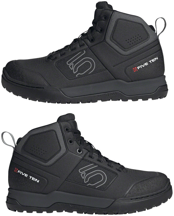 Five Ten Impact Pro Mid Flat Shoes - Men's, Core Black/Gray Three/Gray Six, 12 MPN: HQ3363-12 UPC: 195748014775 Flat Shoe Impact Pro Flat Shoe Mid Flat Shoe - Men's, Core Black/Gray Three/Gray Six