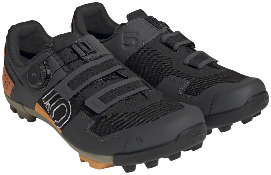 Five Ten Kestrel BOA Clipless Shoes - Men's, Core Black/Ftwr White/Impact Orange, 11