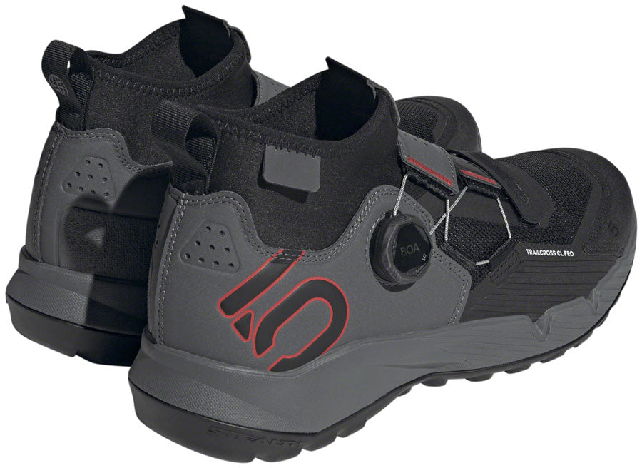 Five Ten Trailcross Pro Mountain Clipless Shoes - Men's, Gray Five/Core Black/Red, 10.5 - Mountain Shoes - Trailcross Pro Clip-in Shoe - Men's, Gray Five/Core Black/Red